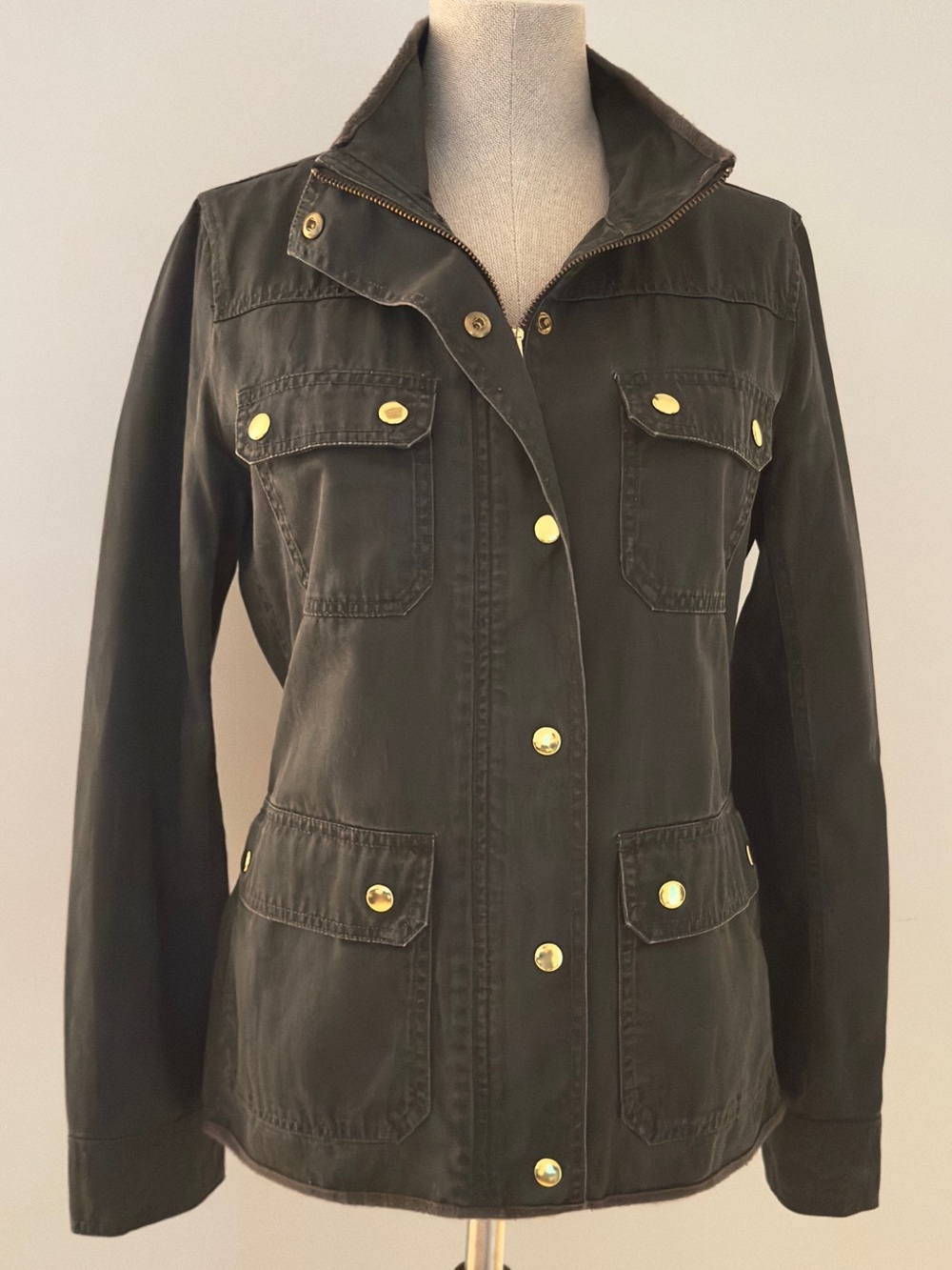 J. Crew Mercantile Resin-coated Twill Jacket
